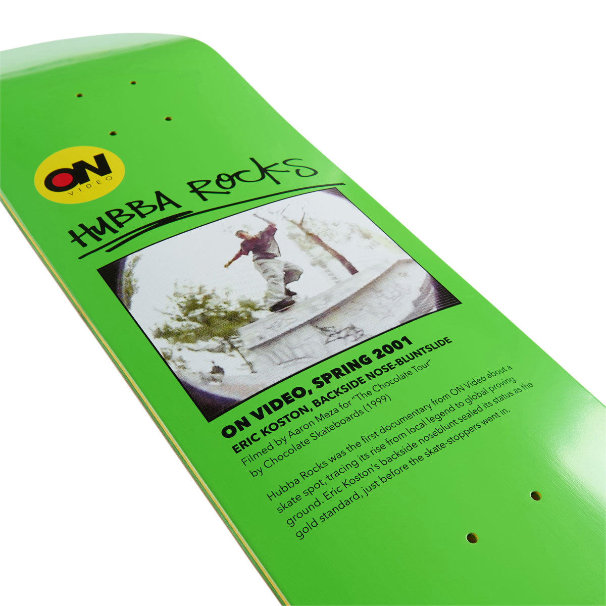 On Video Hubba Rocks Skateboard Deck - 8.375"