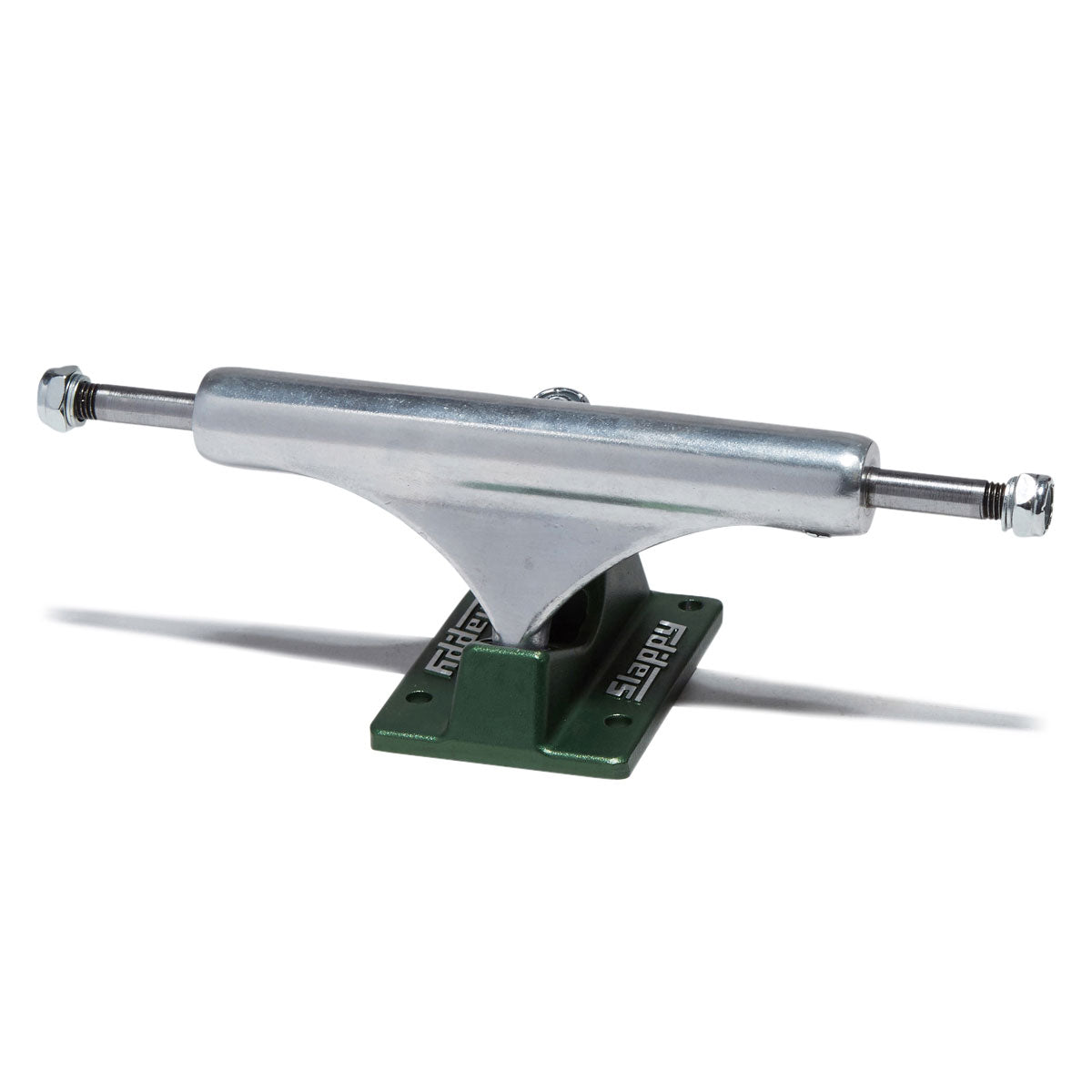 Slappy ST1 Hollow Lights Skateboard Trucks - Polished/Gunmetal Green - 8.00"