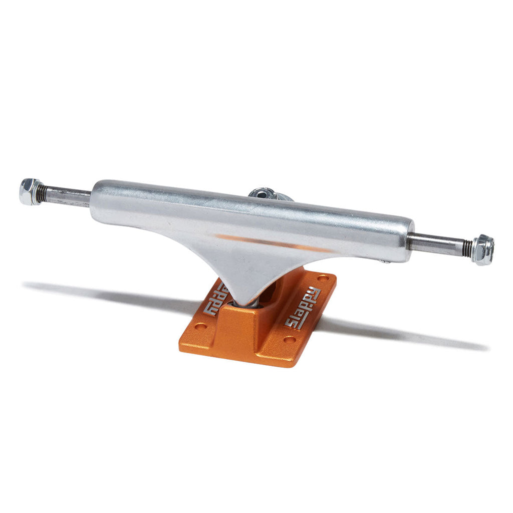 Slappy ST1 Hollow Lights Skateboard Trucks - Polished/Burnt Orange - 8.25"