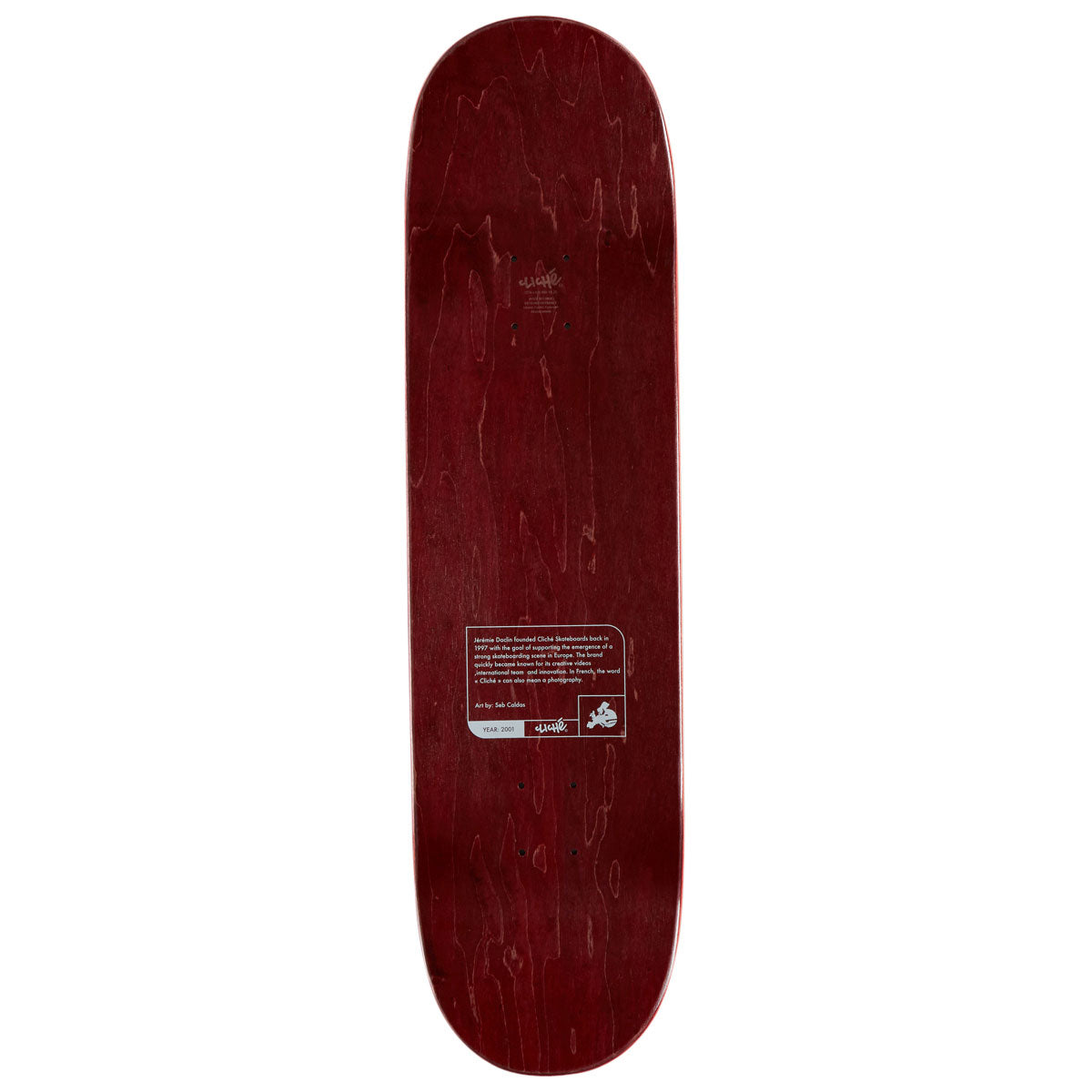 Cliché Jeremie Daclin Camera Skateboard Deck - 8.50"