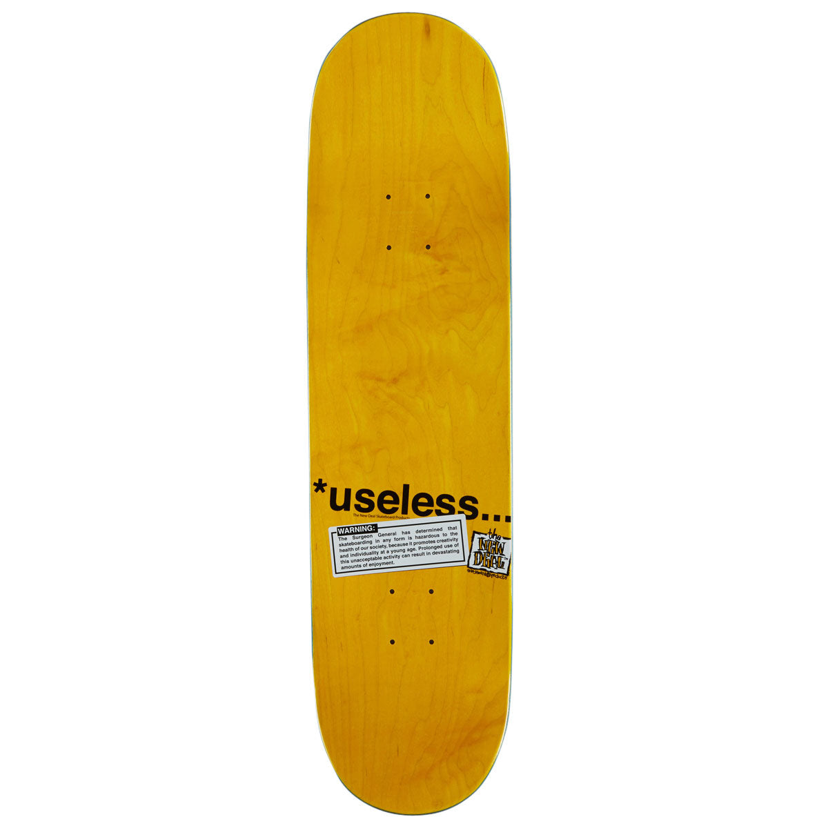 New Deal Useless Wooden Toys Popsicle Skateboard Deck - 8.50"