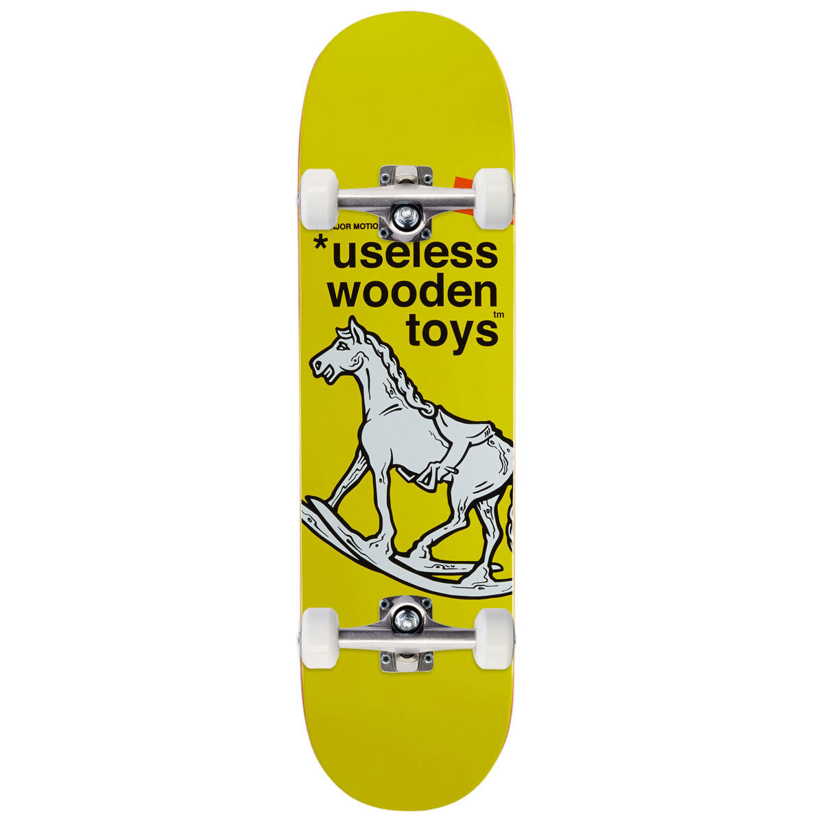 New Deal Useless Wooden Toys Popsicle Skateboard Complete - 8.25"