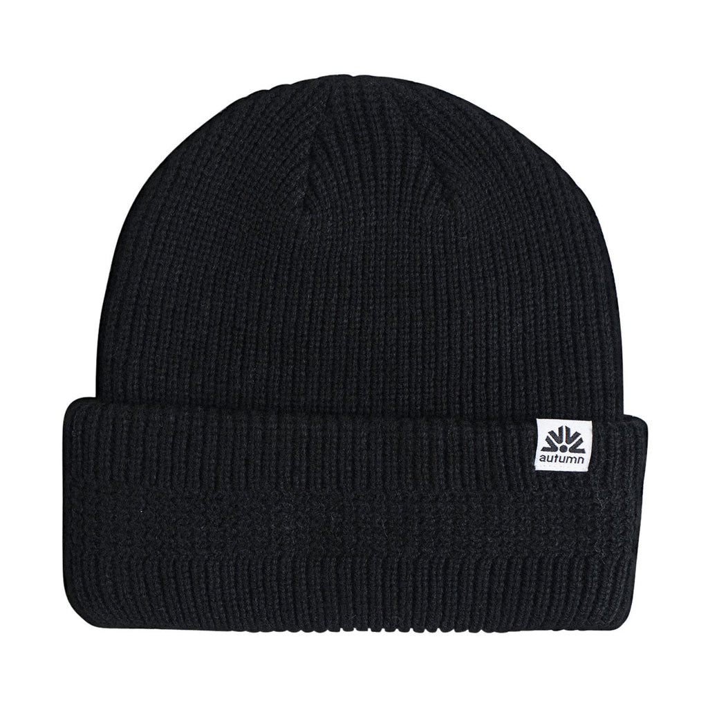 Autumn Loop Cuff Beanie - Black