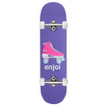 Enjoi Big Box Retro Skate R7 Skateboard Complete - Purple - 8.25"