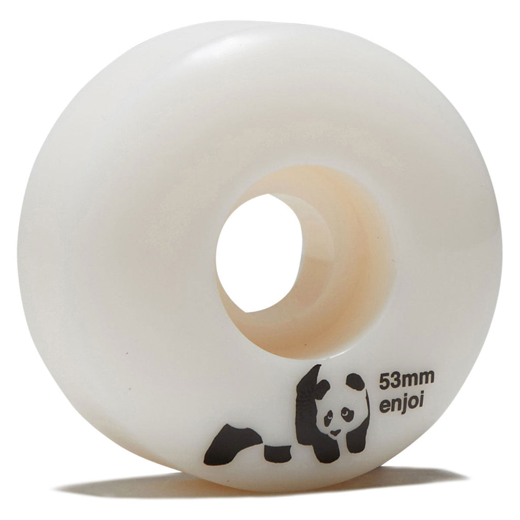 Enjoi Whitey Skateboard Wheels - White - 53mm