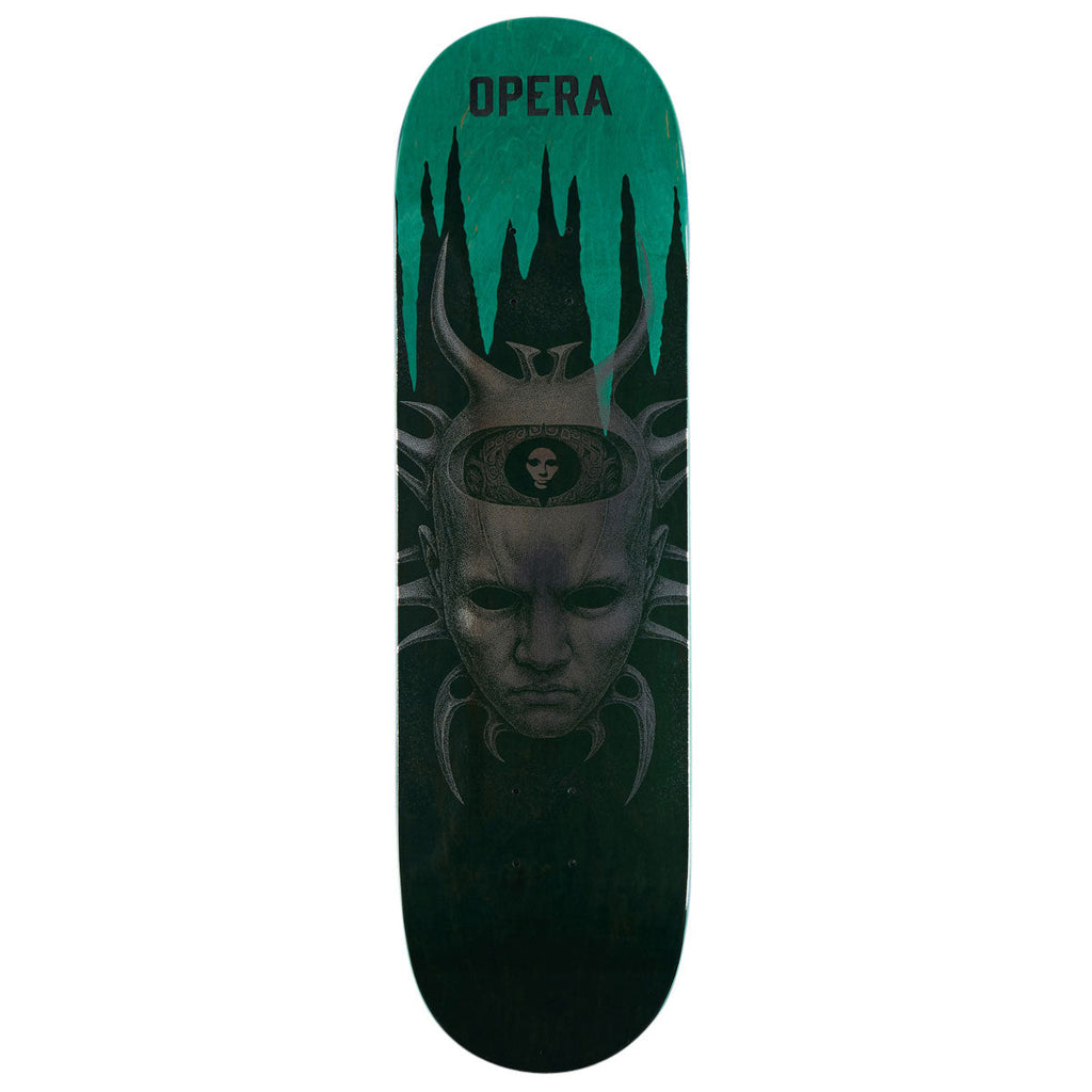 Opera Wood Spider EX7 Skateboard Deck - Black/Green - 8.75"