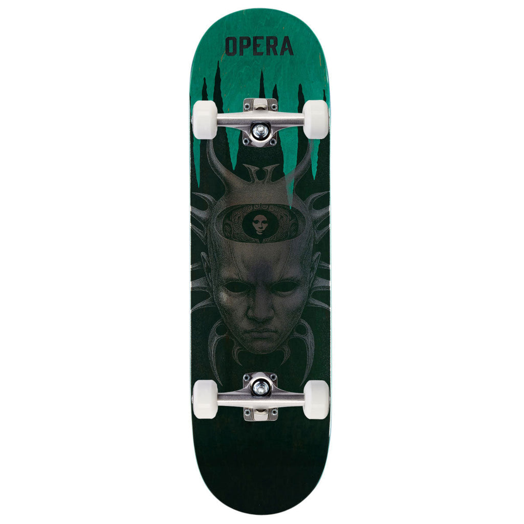 Opera Wood Spider EX7 Skateboard Complete - Black/Green - 8.75"