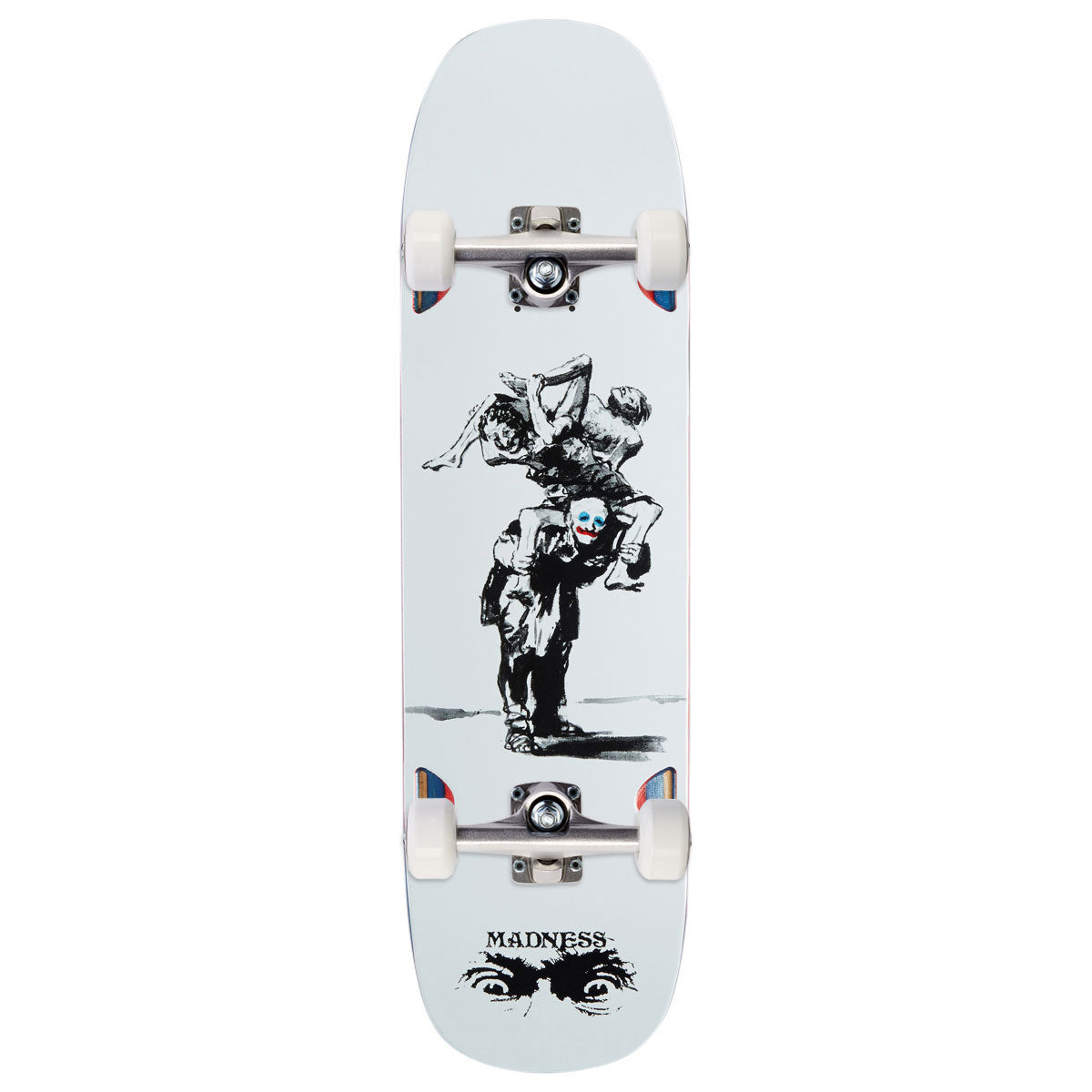 Madness Long Haul R7 Skateboard Complete - White - 8.75"