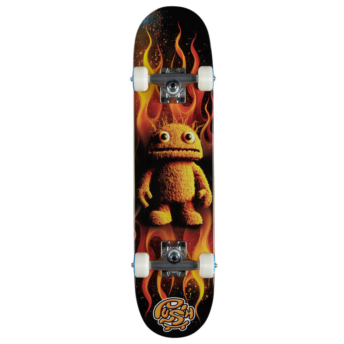Push Mr Furry FP Soft Top Pre-Built Skateboard Complete - Orange - 6.75"