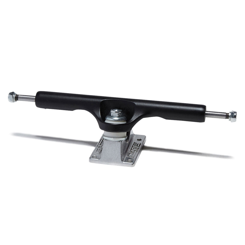 Slappy ST1 Hollow Wide Boys Laser Etch Skateboard Trucks - Black/Polished - 10.50"