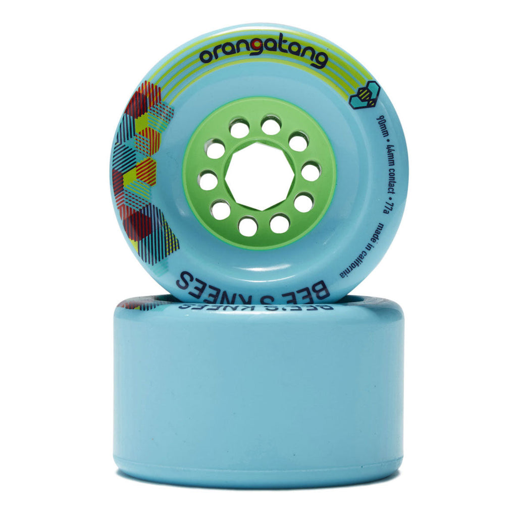 Orangatang Bee's Knees 77a Longboard Wheels - Blue - 90mm