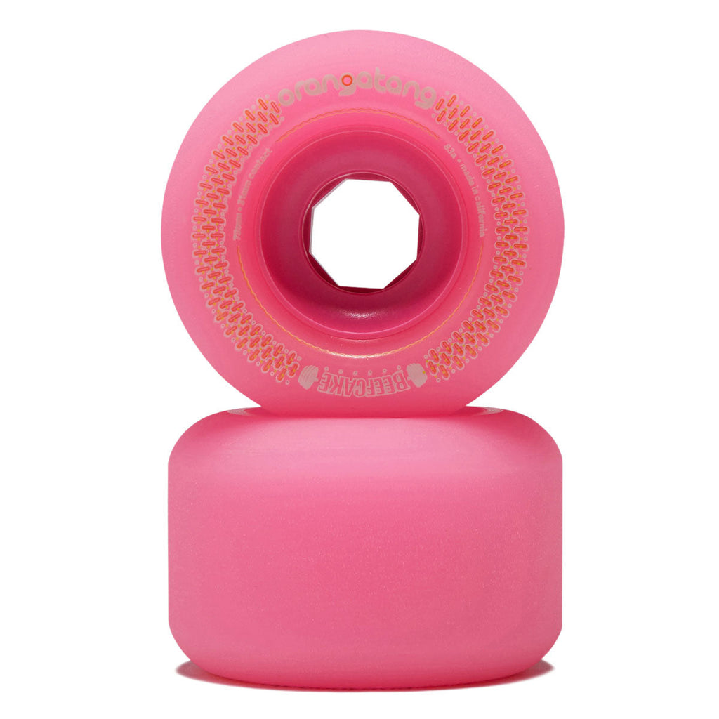 Orangatang Beefcake 83a Longboard Wheels - Pink - 73mm