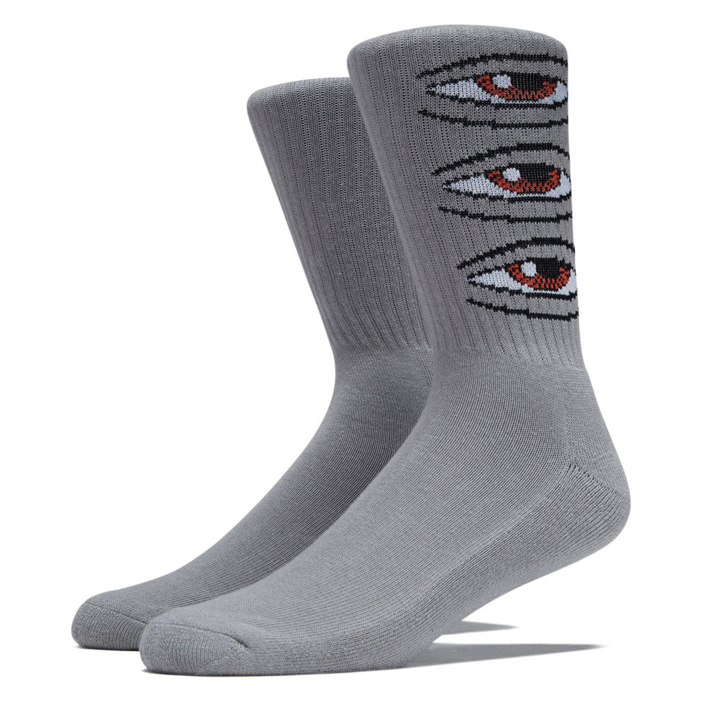 Toy Machine Eye Stack Socks - Grey