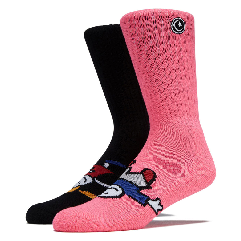 Foundation Whippersnapper Socks - Multi Black/Pink