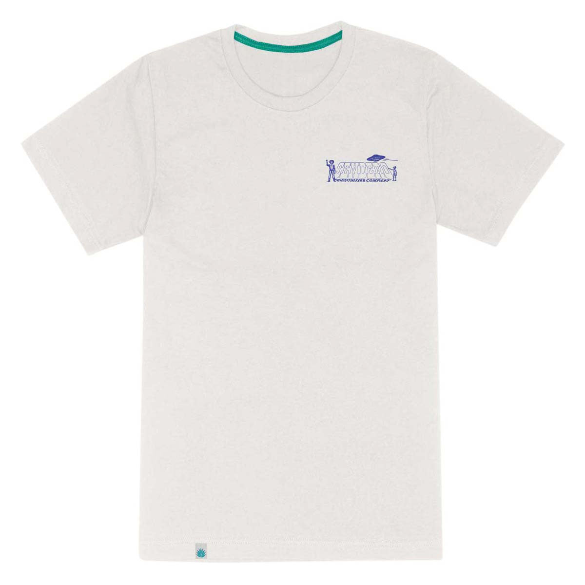Sendero Cowboy Lift Off T-Shirt - Vintage White/Navy