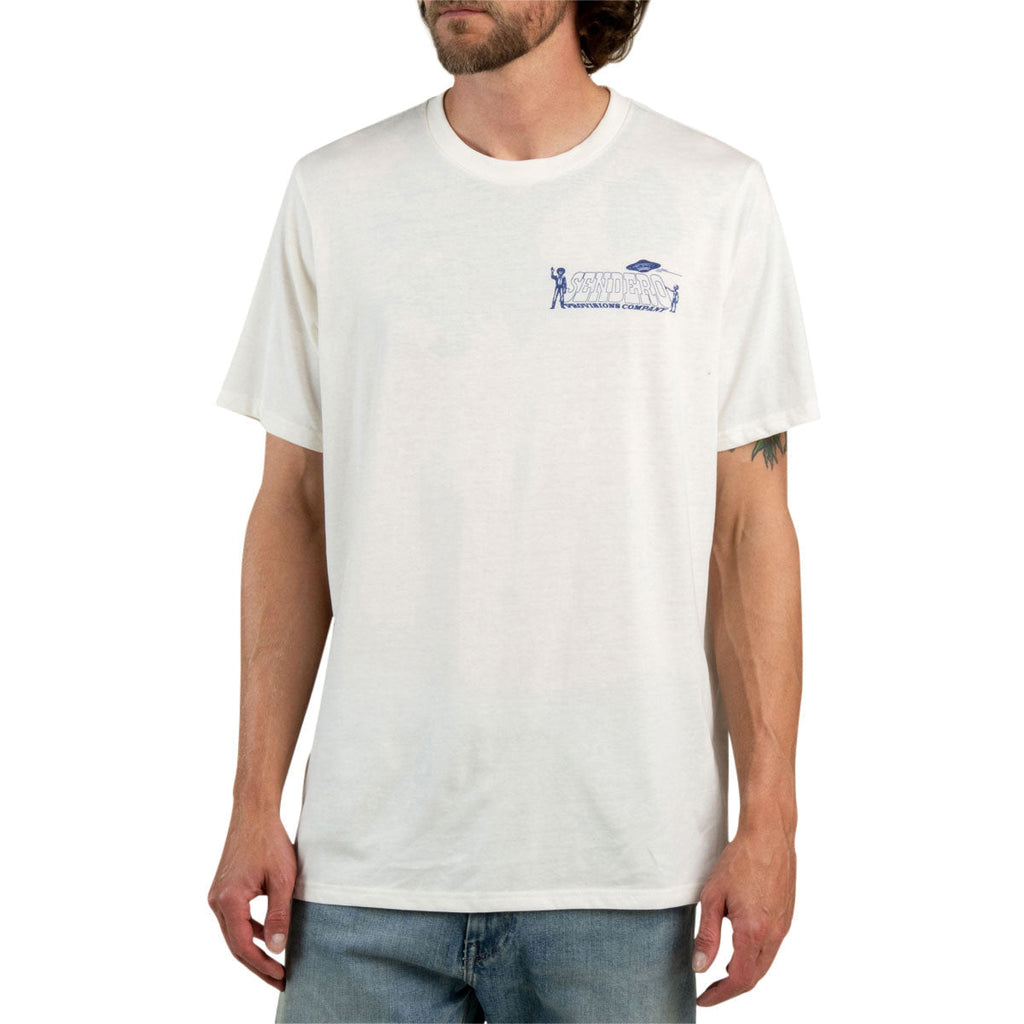 Sendero Cowboy Lift Off T-Shirt - Vintage White/Navy