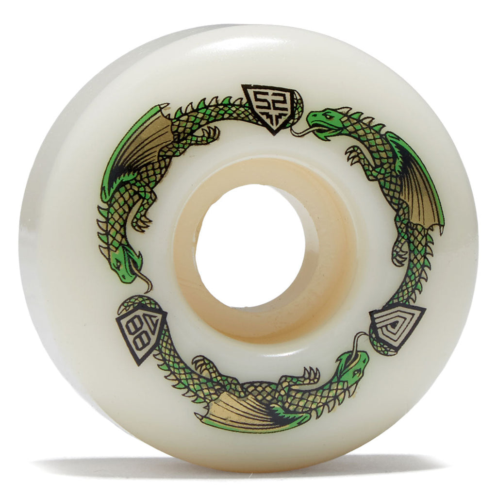 Powell-Peralta Dragon Formula 88a V1 Skateboard Wheels - Off White - 52mm