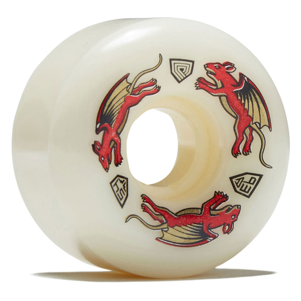 Powell-Peralta Dragon Formula Nano Rat 93a V4 Skateboard Wheels - Off White - 54mm
