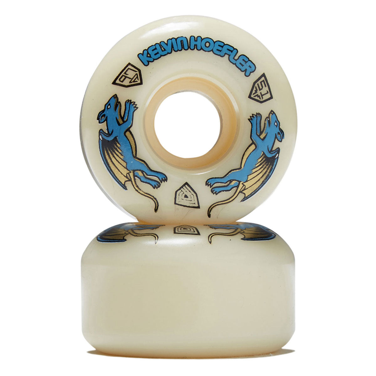 Powell-Peralta Dragon Formula Nano Rat Kelvin Hoefler 97a AV1 Skateboard Wheels - Off White - 51mm