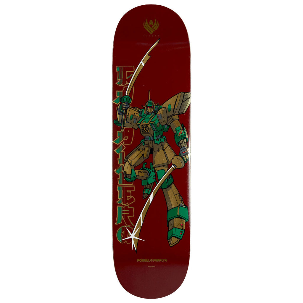 Powell-Peralta Flight Steve Caballero Gundam Skateboard Deck - Burgundy/Gold Foil - 8.25"