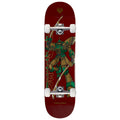 Flight Steve Caballero Gundam Skateboard Complete - Burgundy/Gold Foil - 8.25"