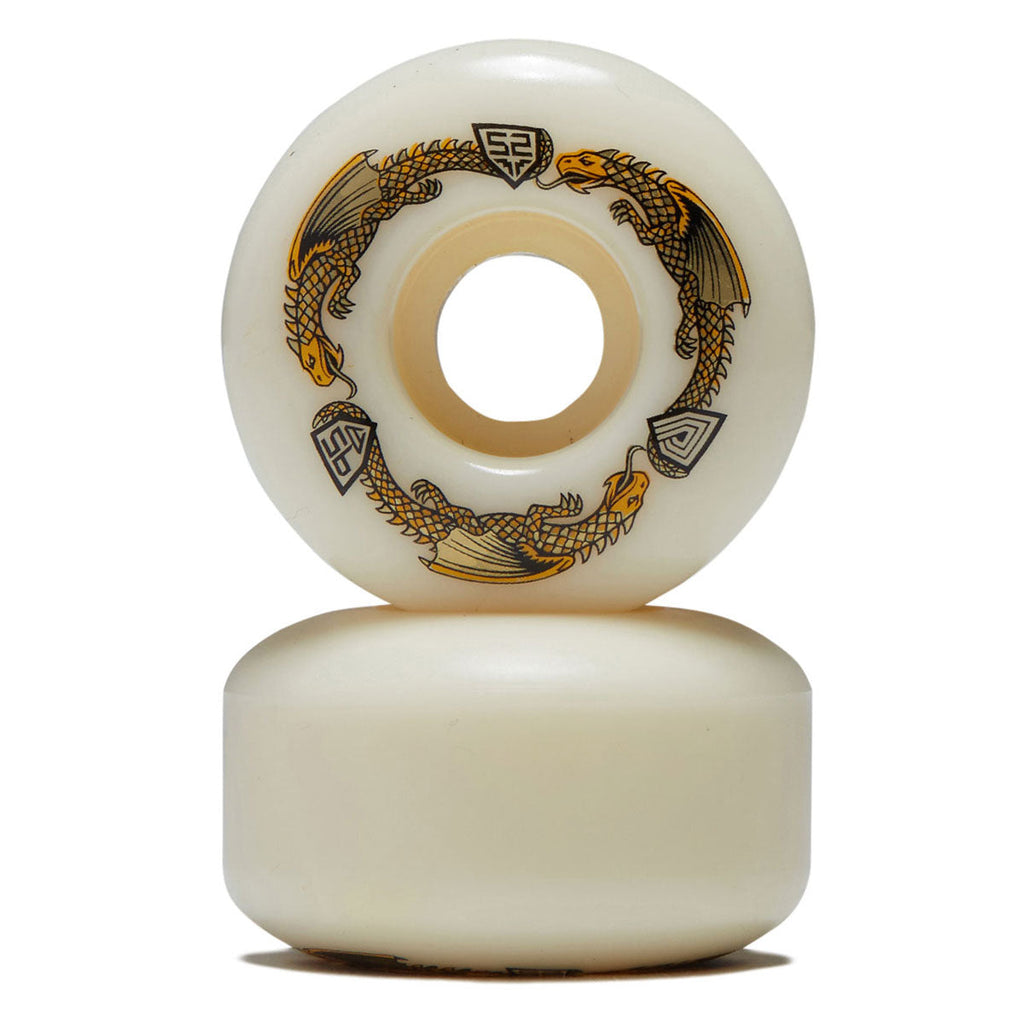 Powell-Peralta Dragon Formula 95a V1 Skateboard Wheels - Off White - 52mm