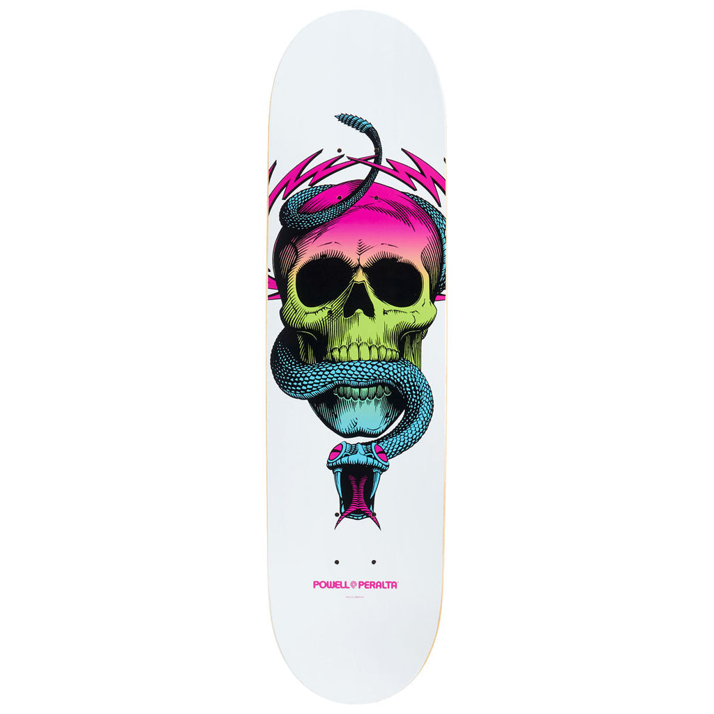 Powell-Peralta Mike McGill Skull & Snake Skateboard Deck - Lime Fade/White - 8.00"