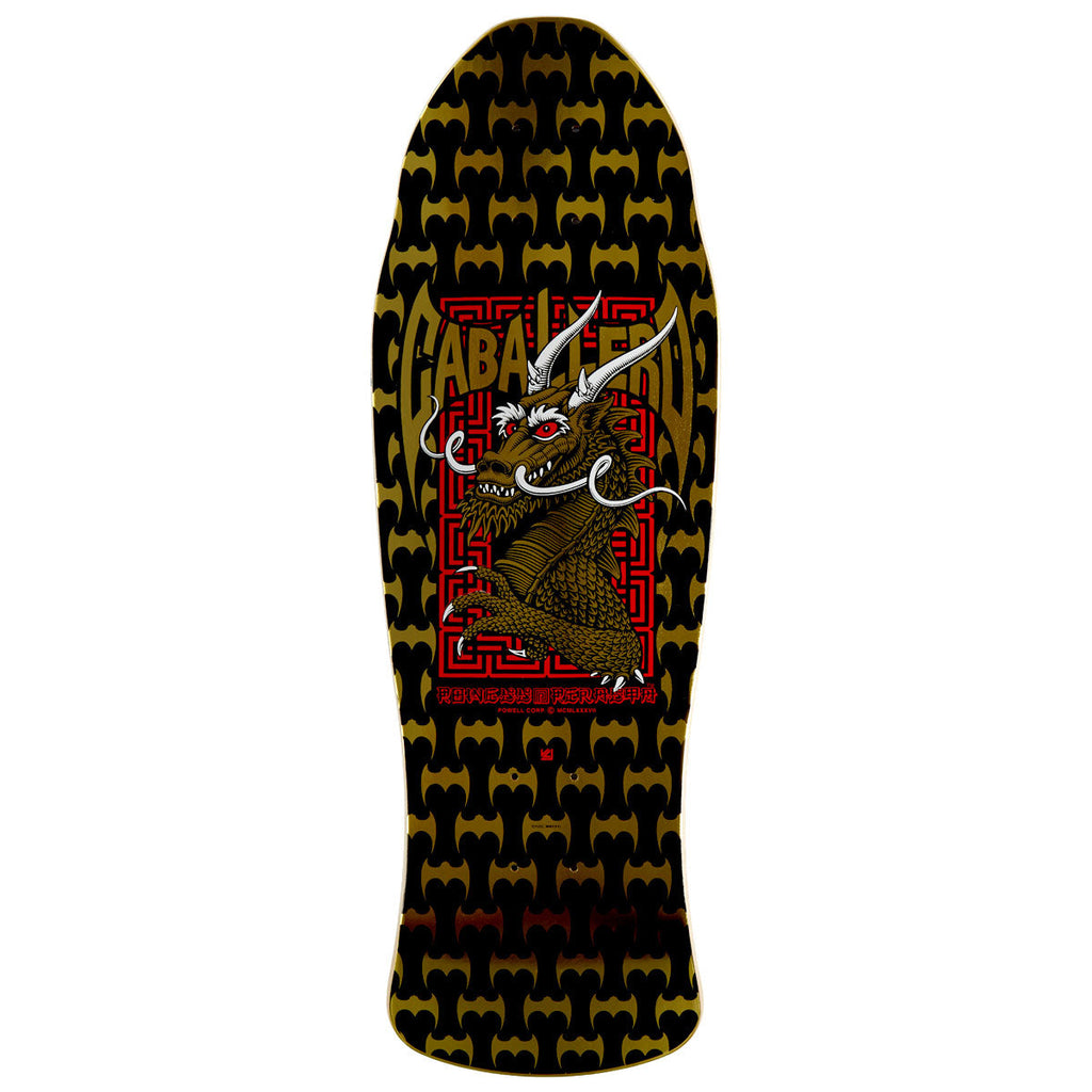 Powell-Peralta Steve Caballero Street 23 Skateboard Deck - Black/Gold Foil - 9.625"