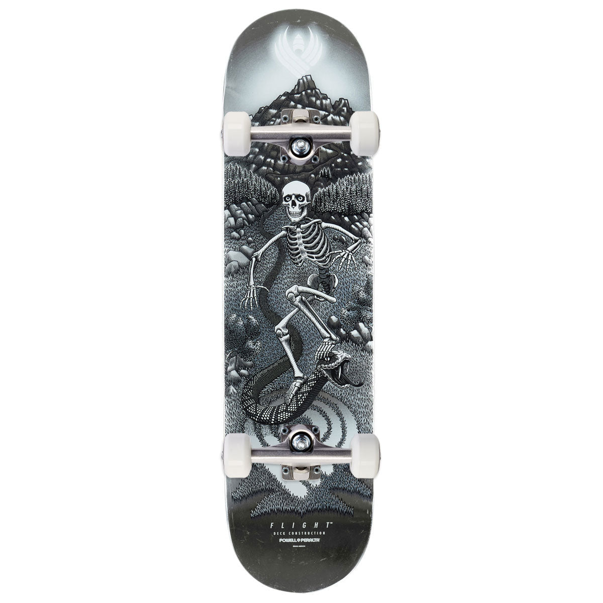 Powell-Peralta Flight JM Duran Sidewinder 05 Skateboard Complete - Silver Foil - 8.88"