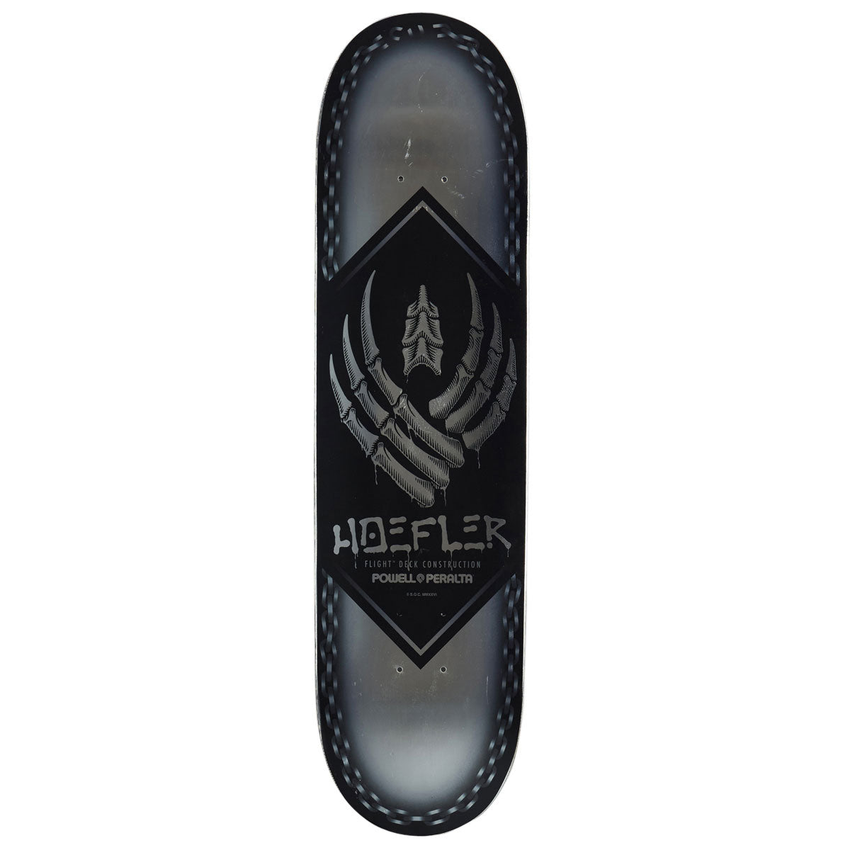 Powell-Peralta Flight Kelvin Hoefler Chains Skateboard Deck - Silver Foil - 8.00"