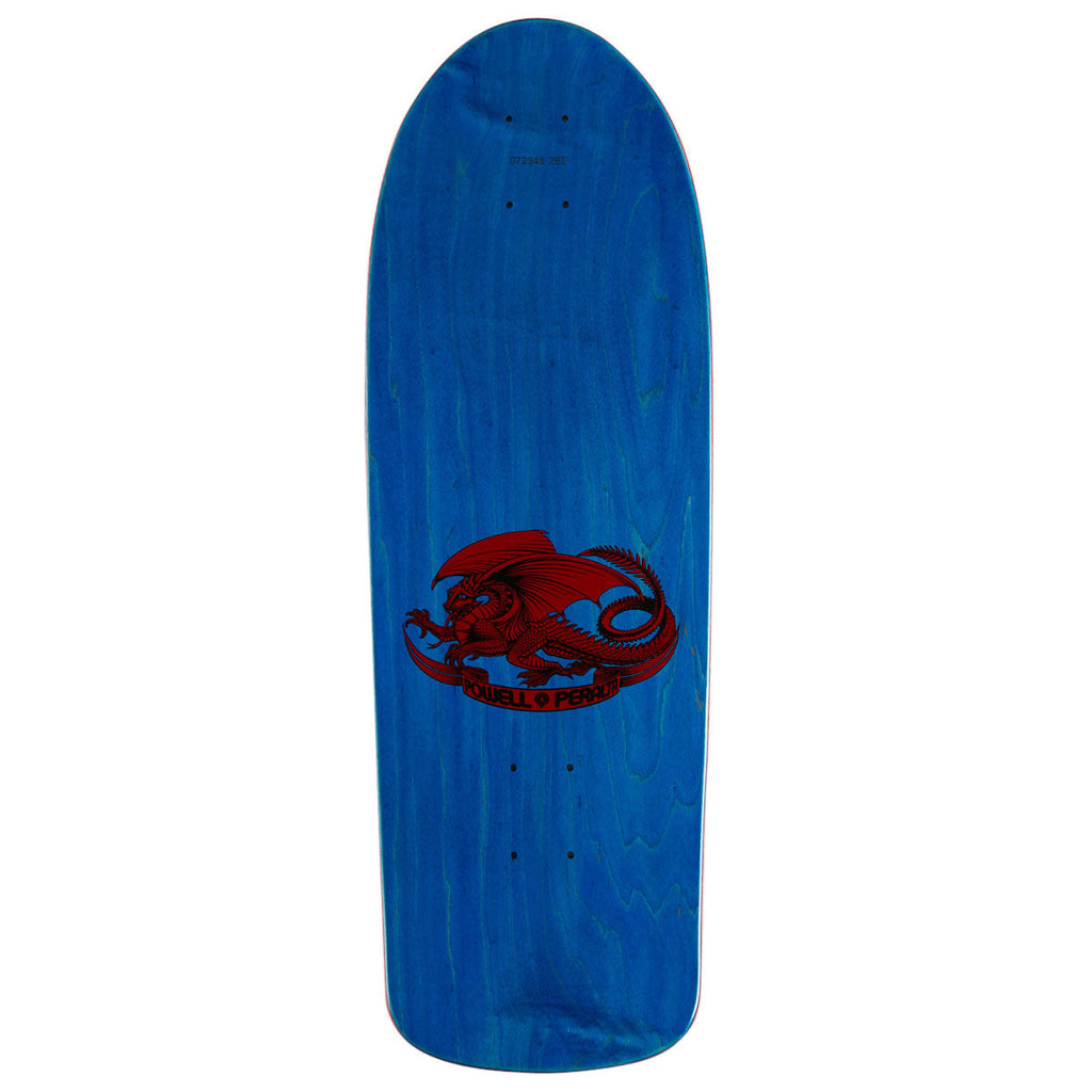 Powell-Peralta Ripper Checker 19 Skateboard Deck - Blue Stain - 10.00"