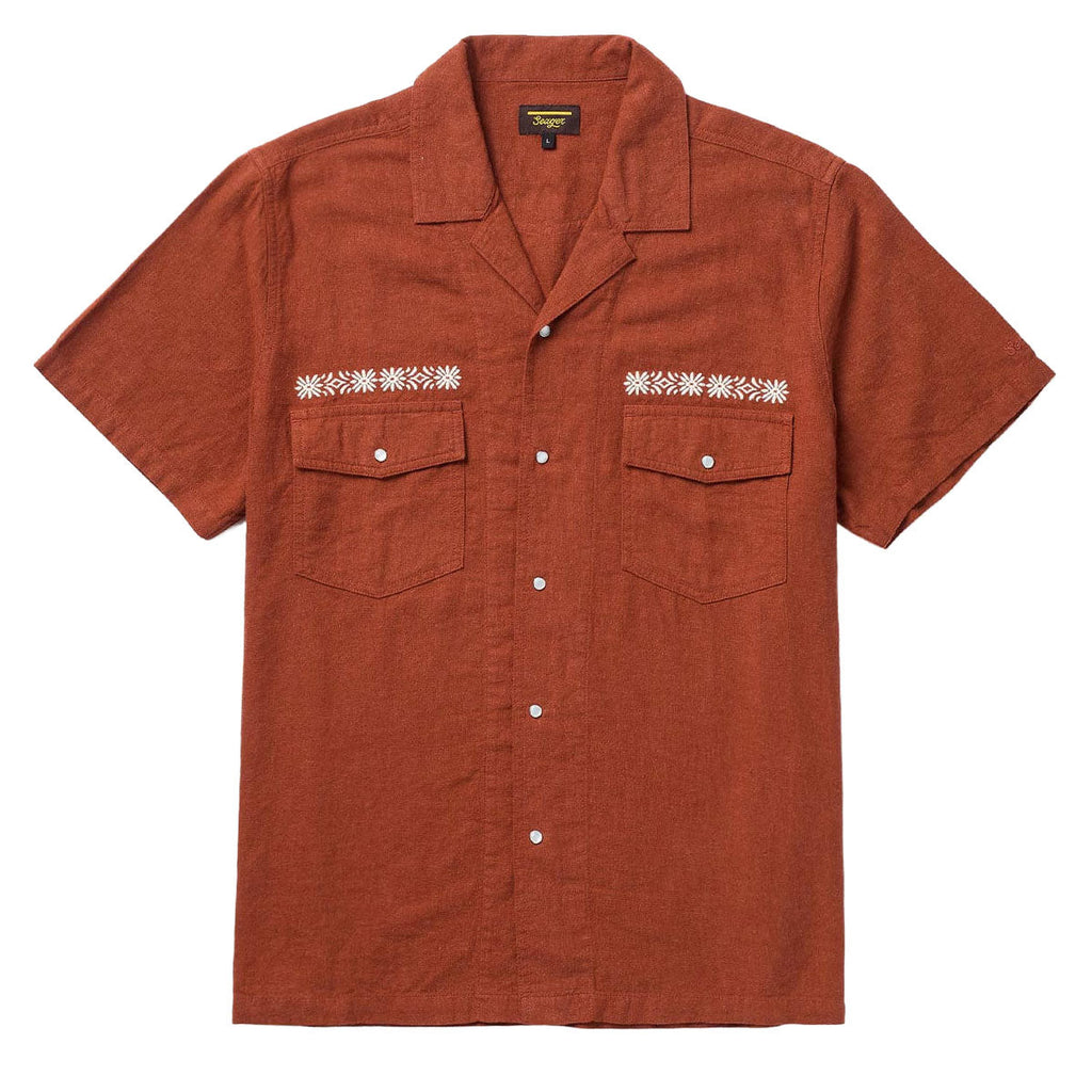 Seager Whippersnapper Embroidered Shirt - Red Clay