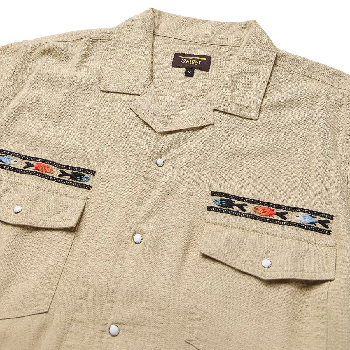 Seager Whippersnapper Embroidered Shirt - Dry Hay