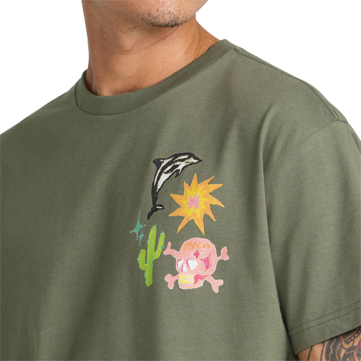 RVCA High On Life T-Shirt - Olive