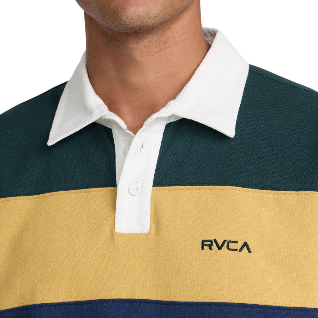 RVCA Insignia Fleece Rugby Sweatshirt - Dusty Green
