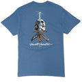 Powell-Peralta Skull And Sword T-Shirt - Indigo Blue