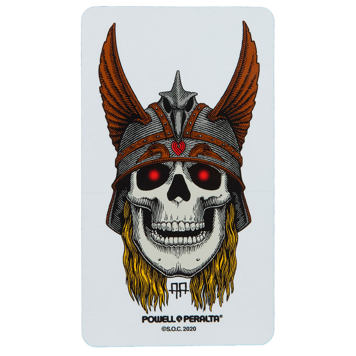 Powell-Peralta Andy Anderson Skull Sticker - 3.00"