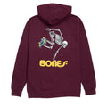 Powell-Peralta Skateboard Skeleton Hoodie - Maroon