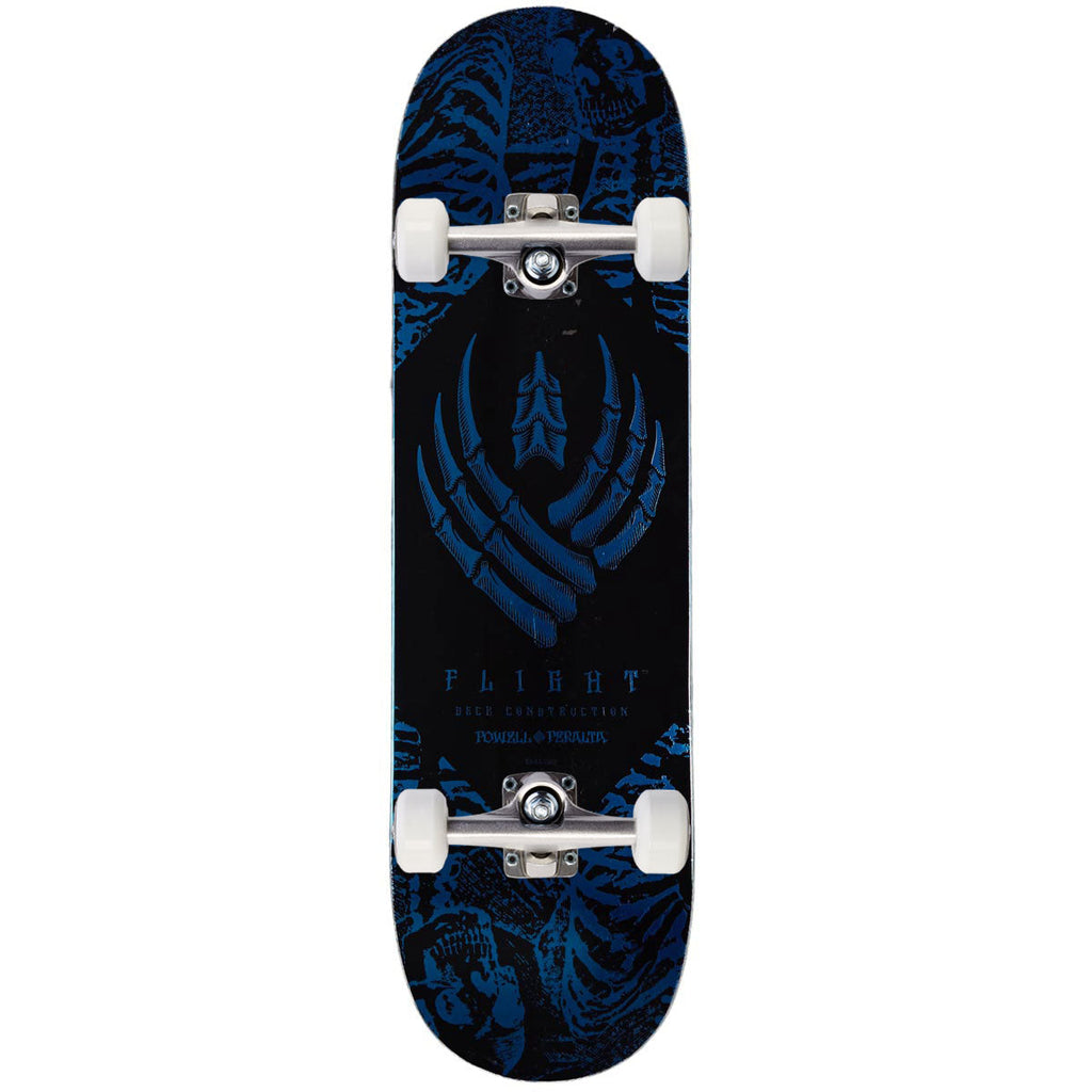 Powell-Peralta Flight Skeleton Skateboard Complete - Blue Foil - 8.75"