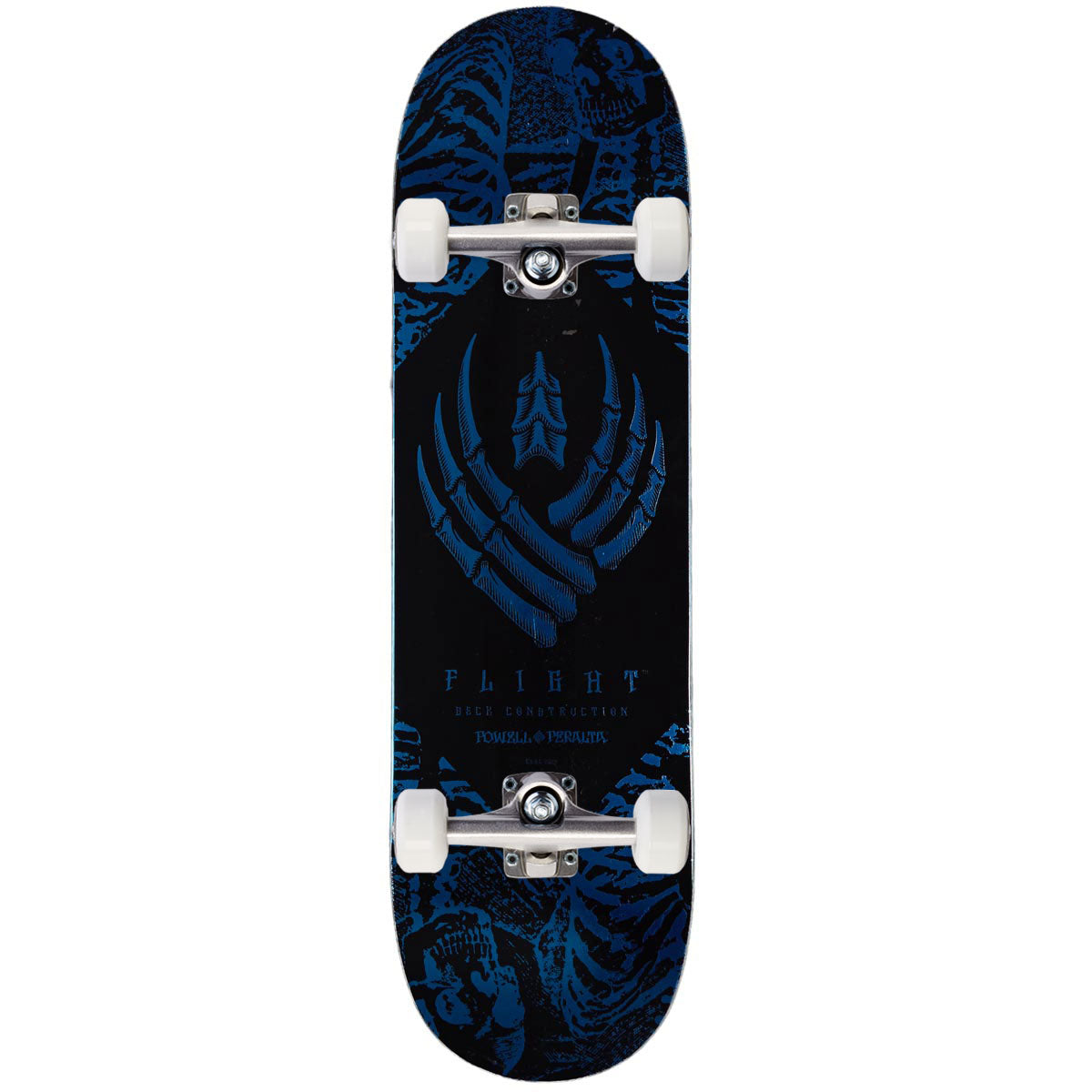 Powell-Peralta Flight Skeleton Skateboard Complete - Blue Foil - 8.75"