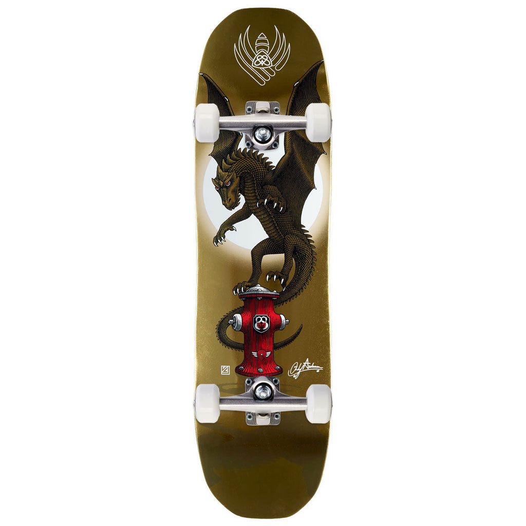 Powell-Peralta Flight Andy Anderson Hydrant Skateboard Complete - Gold Foil - 8.40"