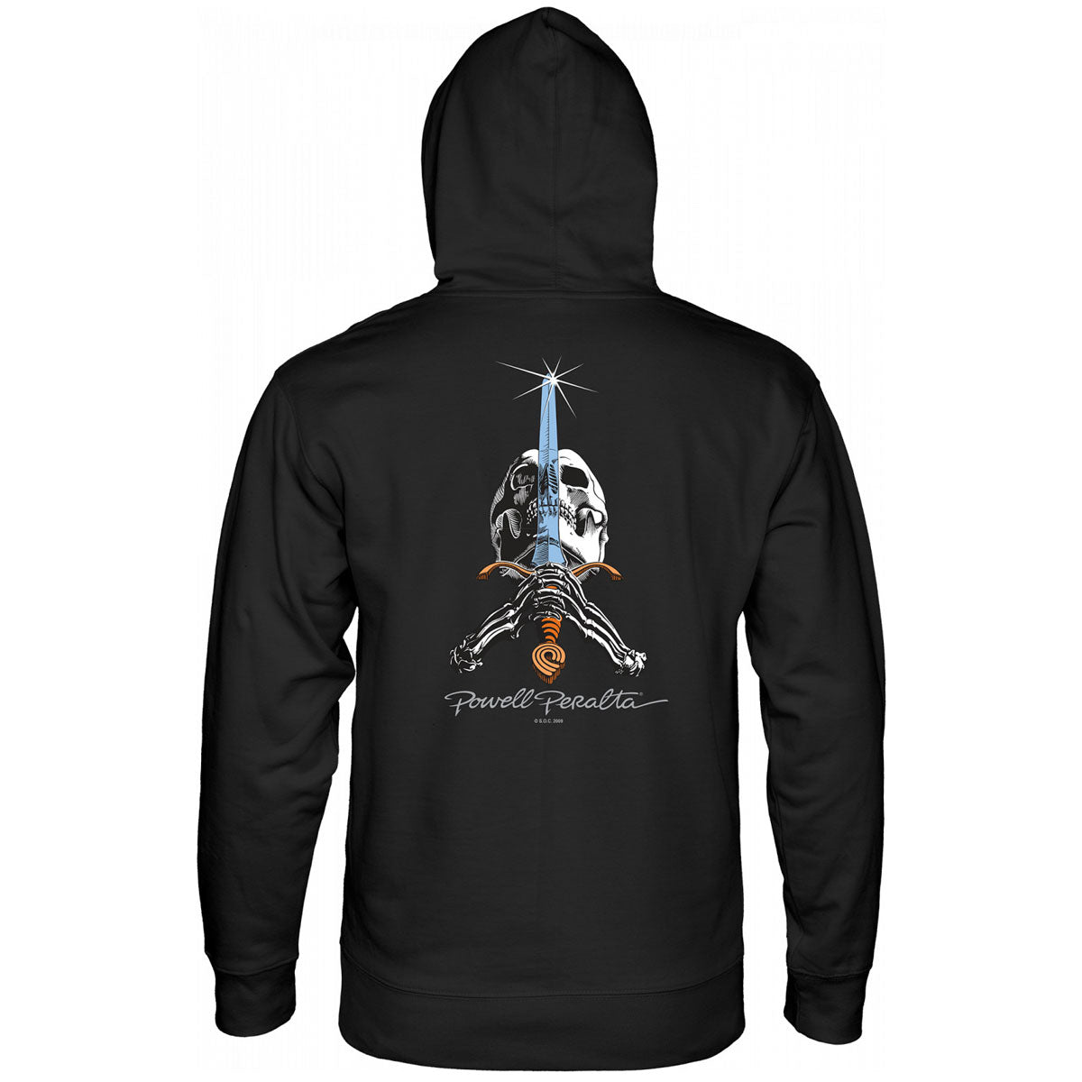 Powell-Peralta Skull And Sword Hoodie - Black