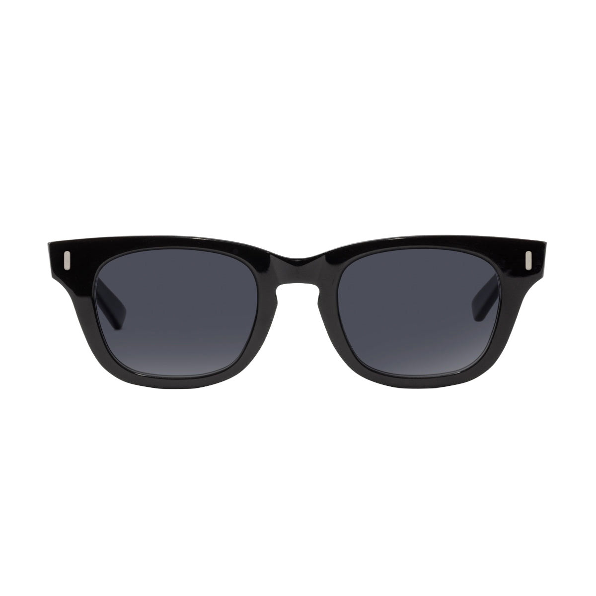 Decade Earl 50s Sunglasses - Gloss Black Acetate/Grey CR39