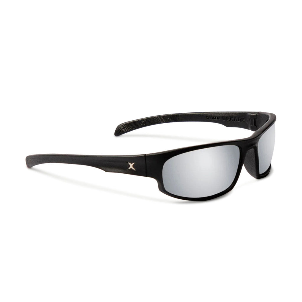 Decade Carsen 00s Sunglasses - Matte Black Nylon/Silver Mirror Polycarbonate
