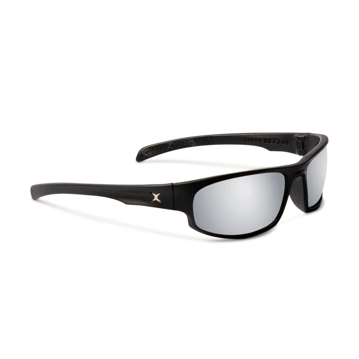 Decade Carsen 00s Sunglasses - Matte Black Nylon/Silver Mirror Polycarbonate