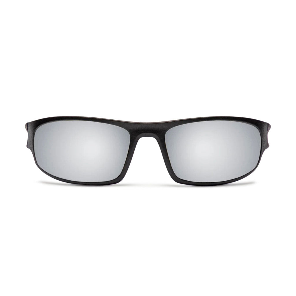 Decade Carsen 00s Sunglasses - Matte Black Nylon/Silver Mirror Polycarbonate