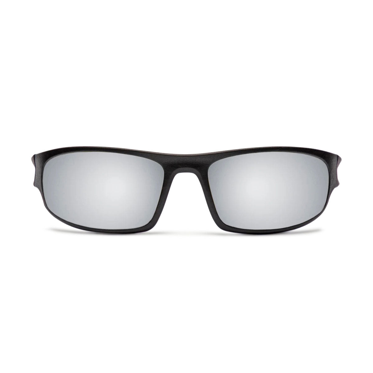 Decade Carsen 00s Sunglasses - Matte Black Nylon/Silver Mirror Polycarbonate