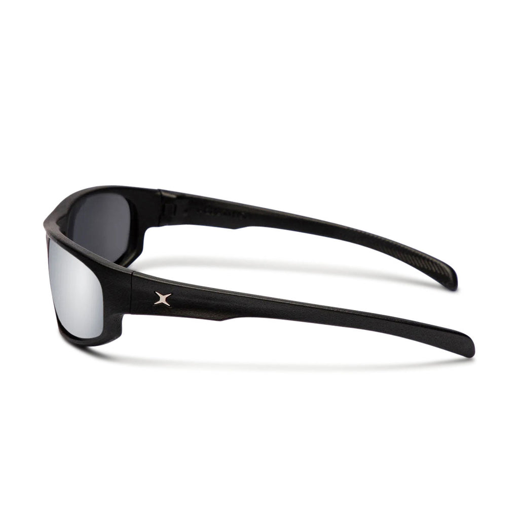 Decade Carsen 00s Sunglasses - Matte Black Nylon/Silver Mirror Polycarbonate