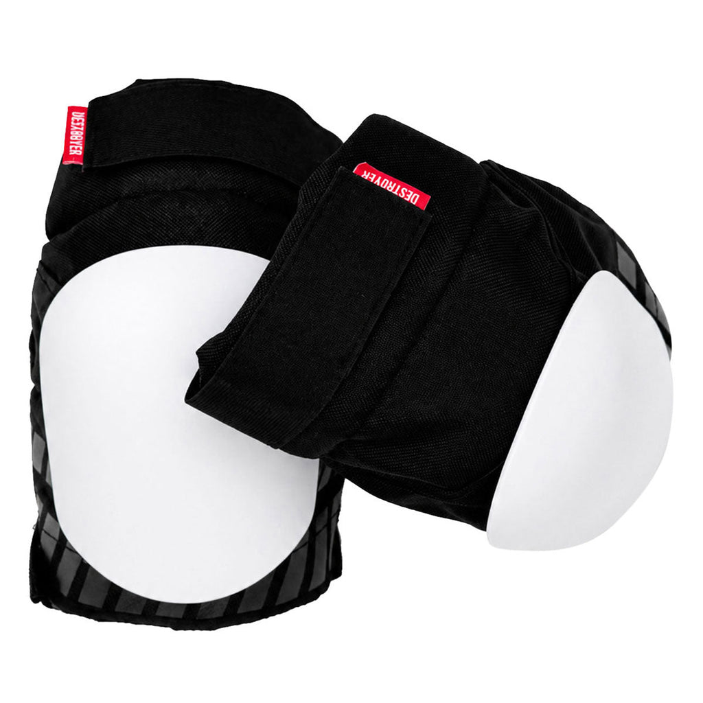 Destroyer P Series Knee Pads - Black/White