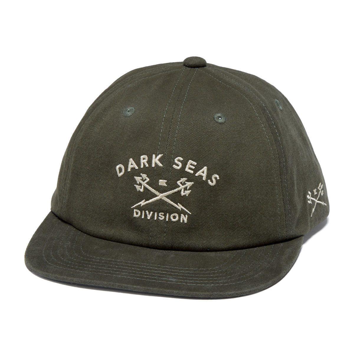 Dark Seas Tridents Low Pro Hat - Olive